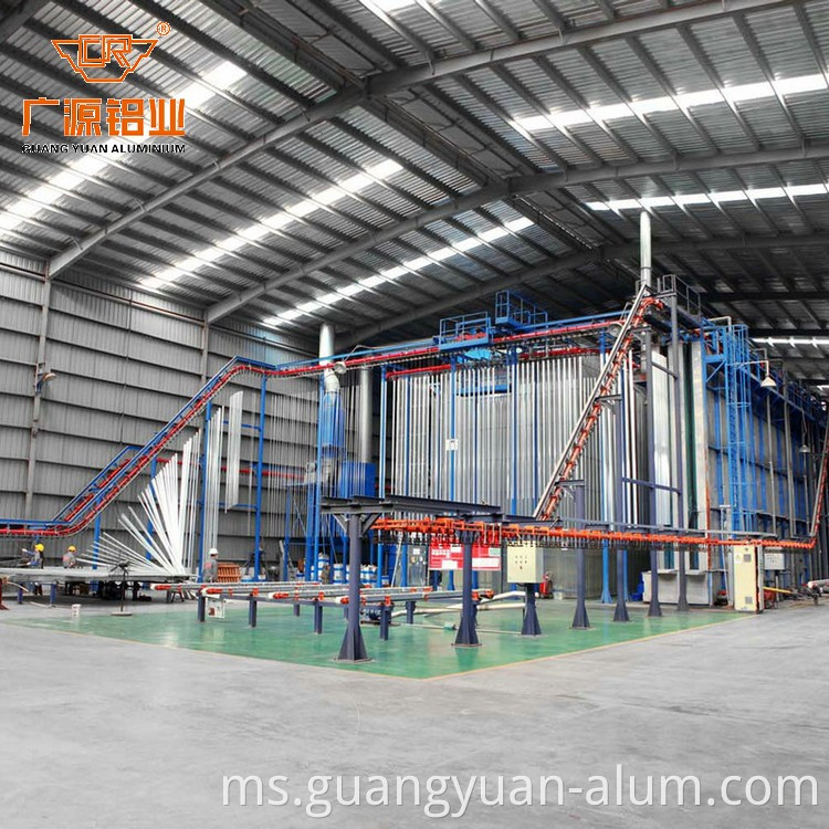 Profil aluminium bersalut aluminium Guangyuan GUANGYUAN ALUMINIUM Powder Coated Aluminum Profile